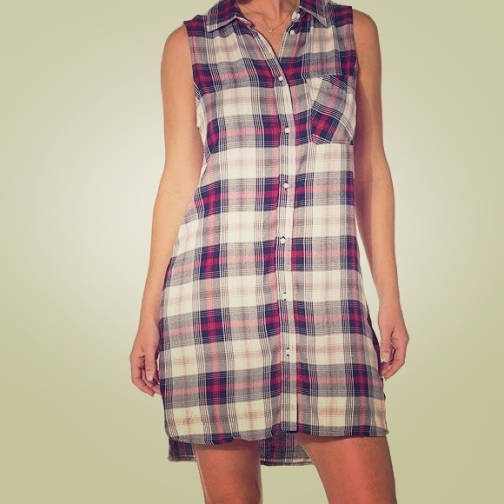 NWT Silver Jeans Plaid Dress S-M-L Available